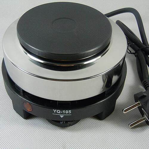 500W Electric Tea Warmer Stove Portable Cast Iron Hot Plate - 图0