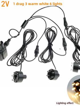 12V石雕喷泉6灯流水墙涌泉装饰灯家居摆件流水灯石材工艺品LED灯