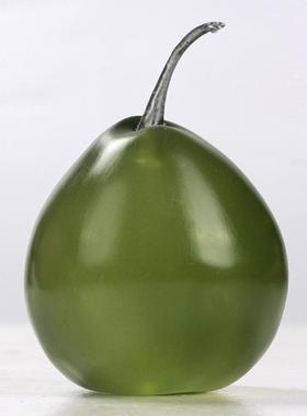 轻奢现代水果梨子创意摆件样板间客厅卧室书房电视柜室内软装饰品