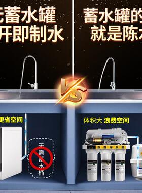 智能彩屏净水器家用ro反渗透800G大流量厨房自来水过滤净水机跨境