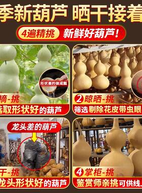 天然葫芦挂件真胡芦灸中国结吉祥开口门对门客厅玄关摆件大号文玩