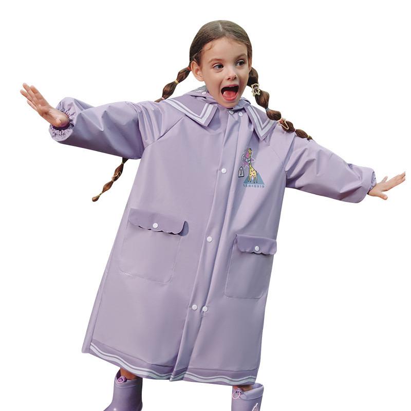 Lemonkid柠檬宝宝儿童雨衣小学生户外徒步防水衣小孩EVA雨衣批发 - 图3