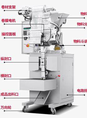 全自动螺杆定量包装机苏打粉末袋装包装机自动上料粉剂包装机