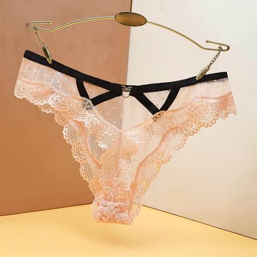 Sexy Bandage Hollow Out Lace Thong Panties Lingerie T-back - 图2