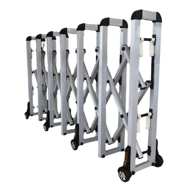 厂家伸缩铝合金路障手动折叠移动市政施工高铁站护栏围栏推拉门 - 图3