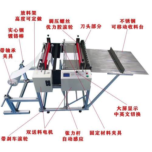 台式全自动塑料膜裁切机反光膜切断机薄膜卷材自动切片设备供应商 - 图2