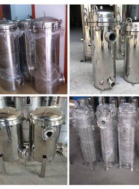 不锈钢袋式过滤器304前置工业井河水泥沙大流量精密布袋多袋过滤