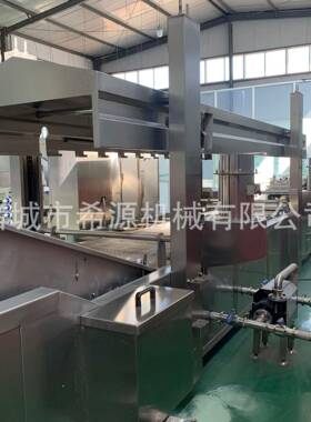 裹糊小黄鱼油炸机全自动丸子油炸流水线连续式鸡肉油炸设备