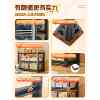 Household storage rack multi-layer storage rack living room dust curtain storage rack balcony hole board organizer floor shelf
