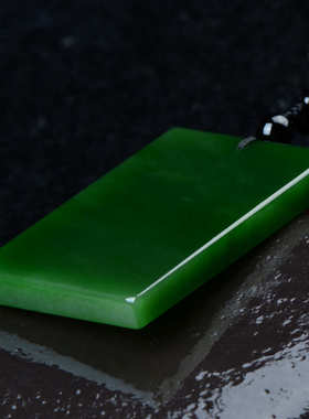 玉器满批发碧玉老坠碧玉绿吊平安无事 工艺品坠玉石和田牌吊坑玉