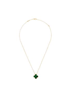 Van Cleef & Arpels梵克雅宝 孔雀石四叶草 中号 k金 项链 女款