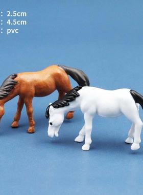 苔藓迷你小动物摆件微缩卡通公仔仿真模型鱼缸微景观装饰创意DIY