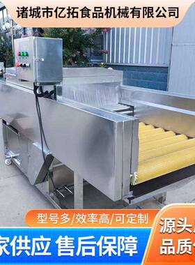 商用甜橙清洗打蜡机 不锈钢蔬菜水果清洗风干打蜡设备 厂家直供