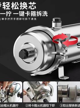 前置家用不锈钢超滤管道全屋商用井水塔大流量容量自来水净过滤器