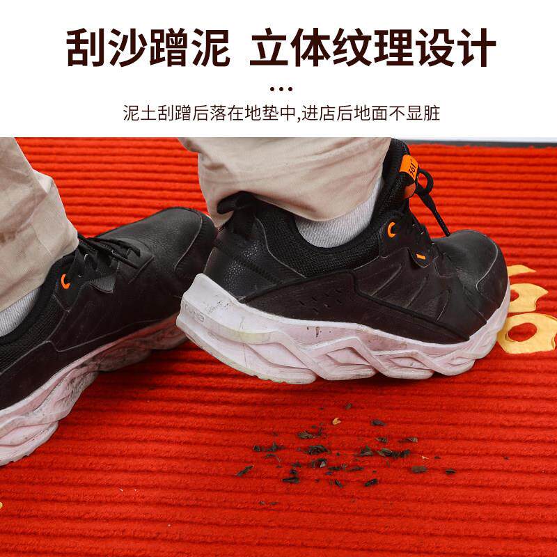Welcome to the welcome carpet supermarket store door absorbent floor mat door mat entry door scraping foot mat red stripe
