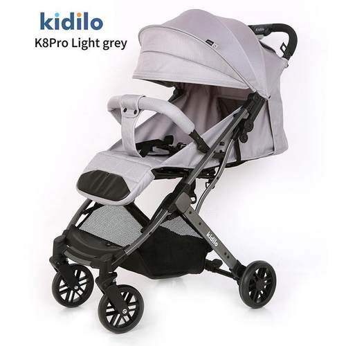 Kidilo婴儿车多功能睡篮宝宝推车可坐可躺新生高景观儿童手推车 - 图0
