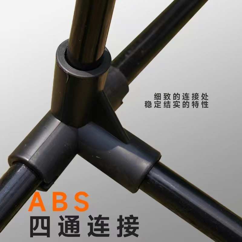 室外便捷式羽毛球网可移动可拆卸式羽毛球支架场地标准拦网柱架子 - 图0