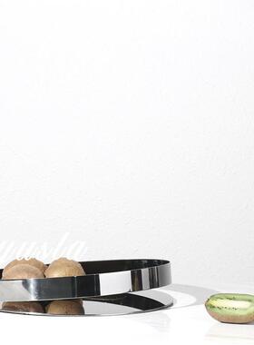 简约QTN现代墅酒店水果摆件别客厅茶几餐厅干果托盘盘收纳软装饰