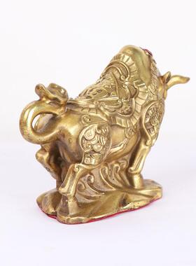 杨铜记 铜牛 金钱盛世牛 牛气冲天工艺品 福字牛