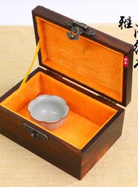 红酸枝首饰盒玉器珠宝收纳盒子实木雕刻复古印章文玩玉佩小号木盒