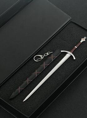 权利的游戏影视周边拂晓神剑带鞘22CM全金属工艺品摆件模型