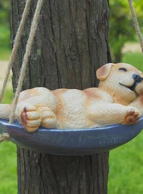 园林摆件花园庭院景观考拉动物田园摆设彷真挂件兔狗工艺品装饰品