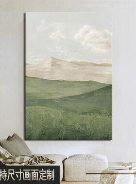 侘寂风寂酒店样板间无框装饰画画143定诧做风客厅墙画画民玄宿房