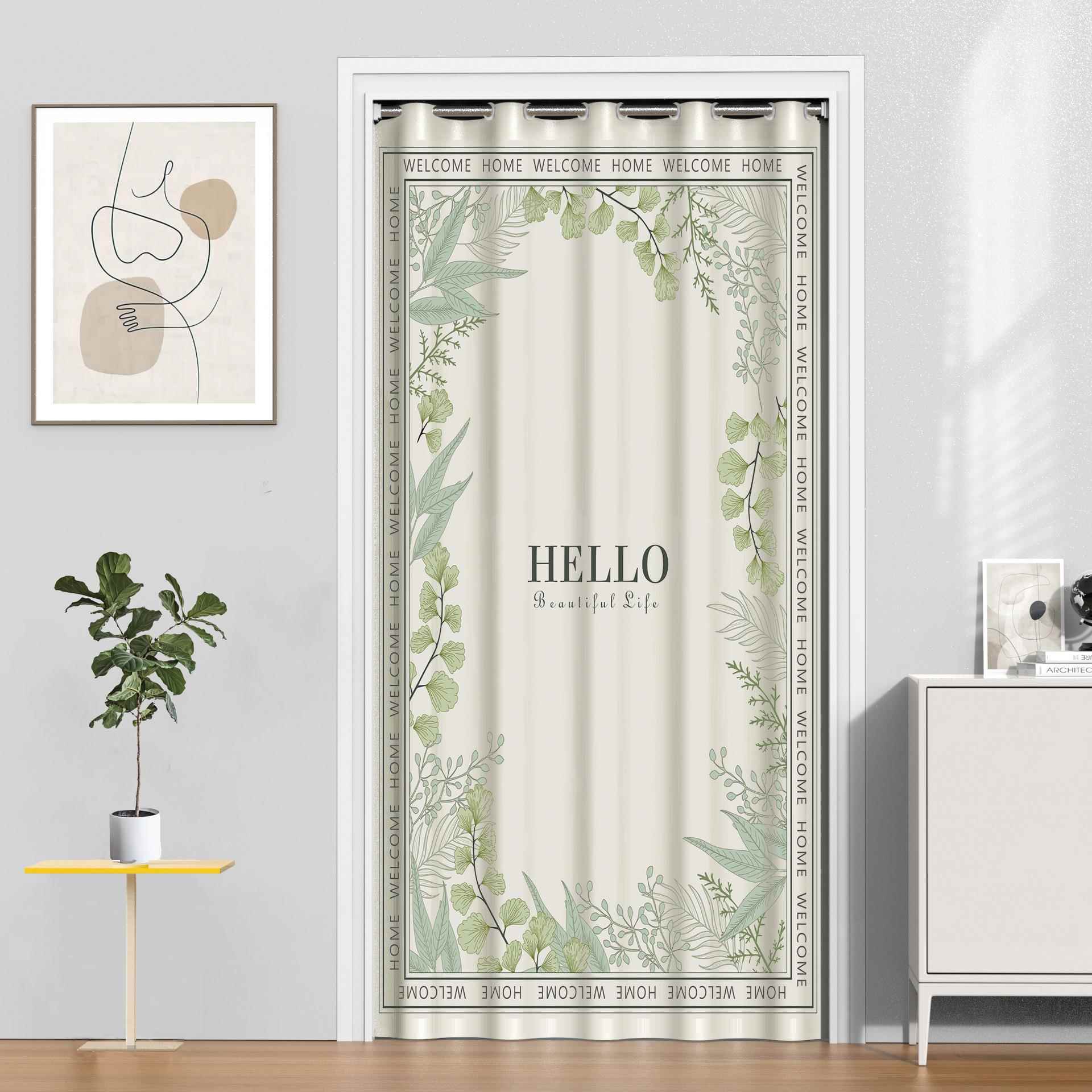 法式门帘家用高级感卧室房隔帘厕928间所厨遮挡房断帘美式中古半 - 图0