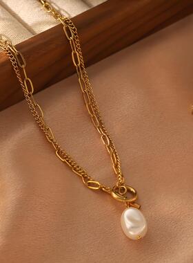 Stainless steel double-layer blade snake chain steel ball