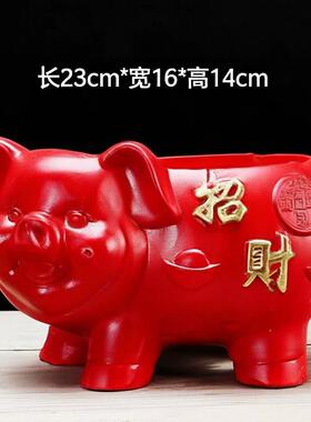 工艺品发财树聚宝盆喜庆中国花瓶