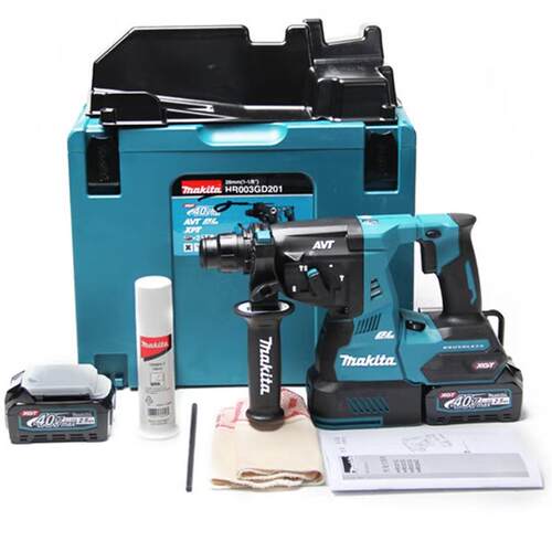 牧田（MAKITA） HR003GD201电锤冲击钻锂电钻电镐40V无刷2电1充 - 图2
