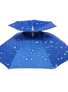 伞帽头戴式雨伞夏季遮雨防晒户外