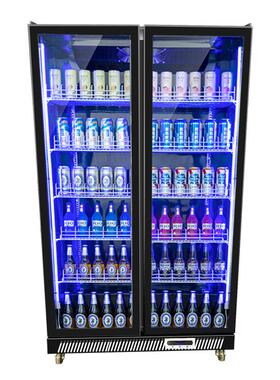 跨境出口啤酒冷藏柜立玻璃门箱冰酒吧ktv式饮水532料展示柜酒展示