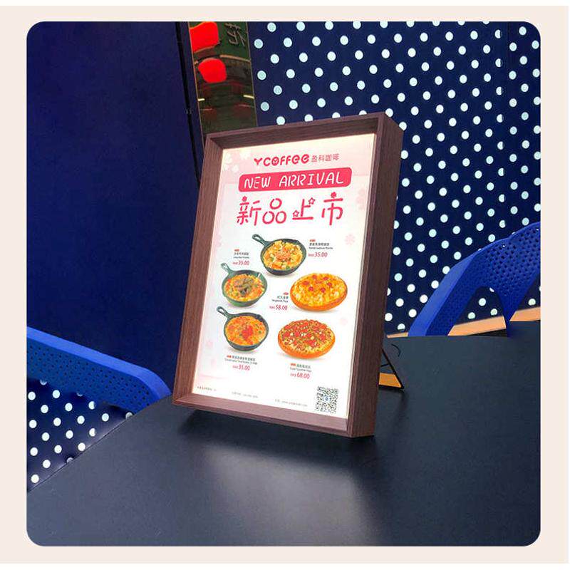 菜单亚克力发光台卡桌牌菜谱价目表菜品酒水单奶茶店台牌展示牌,淘宝优惠券,粉丝福利购,淘宝优惠卷