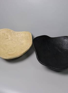 代简约复古果盘托盘脂摆件茶几客厅KNG卧现室玄关样板房树家居装