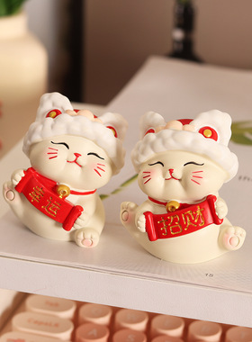 文创小招财猫国潮摆件装饰摆件