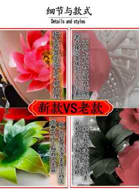 新款洛阳牡丹瓷摆件搬家乔迁客厅家居装饰品送老师陶瓷花盘礼品