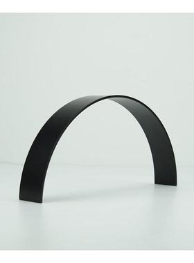 直销新款现代中式金属托盘底座水晶球托盘轻奢创意家居客厅软装饰