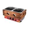Commercial double-plate 18-grid Oden machine electric hot spicy hotpot snack equipment wooden frame electric Oden stove