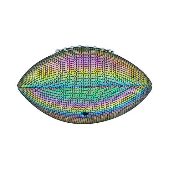 外贸橄榄球定制美式机缝PU成人儿童比赛反光橄榄球logo定做