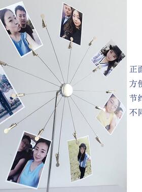 创意异形照片展示架 金属制高51公分简约现代风格相片树 结婚生日