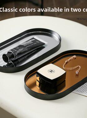 玄关钥匙存储可访问豪华桌面装饰品香水香薰蜡烛黑色小托盘浴室浴