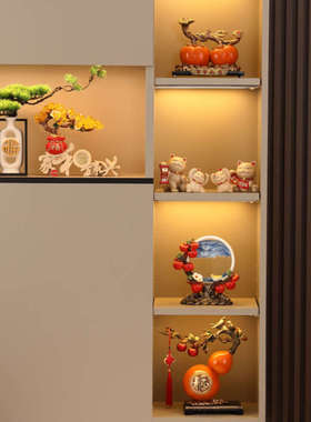 新中式摆件家和万事兴客厅玄关轻奢高档办公室电视酒柜装饰工艺品