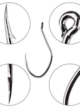 10pcs/Box Barbed Catfish Fishing Hooks High Carbon Steel Cat