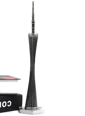 广州塔纪念品小蛮腰模型金属旅游地标有意义小礼品摆件新年装饰品