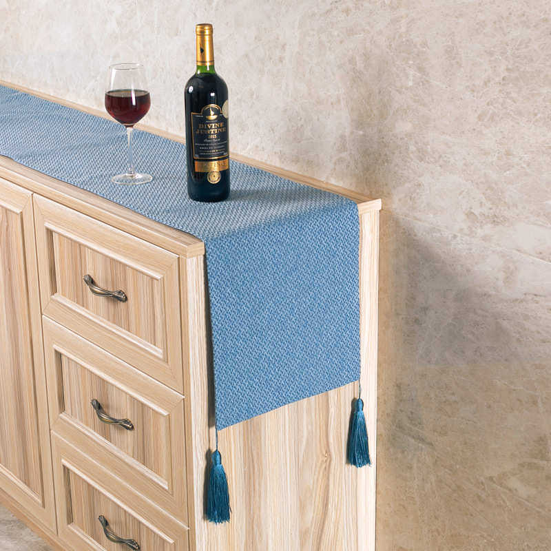 北欧现代简约纯色餐桌桌旗 美式双面纯棉茶几桌巾鞋柜电视柜搭巾,淘宝优惠券,粉丝福利购,淘宝优惠卷