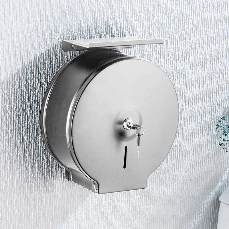 公共厕所新品卷纸浴室不锈钢盒防水大大盘洗手间酒店纸巾架纸卷抽,淘宝优惠券,粉丝福利购,淘宝优惠卷