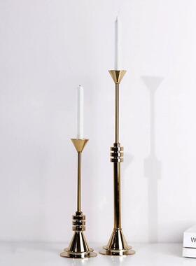 烛台饰摆件北ins样板房家客厅装品0009欧欧式美式复古轻奢浪漫用