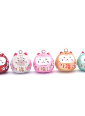 特价梦幻招财猫水音铃铛挂件小吊饰日系七色御守开运封闭水琴铃