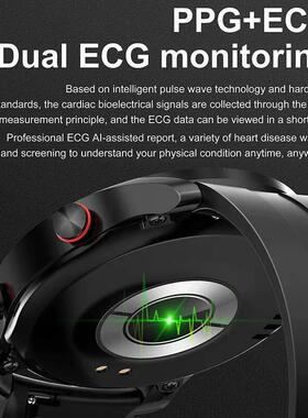 ECG+PPG Bluetooth Call Smart Watch Men Laser Health Blood Pr
